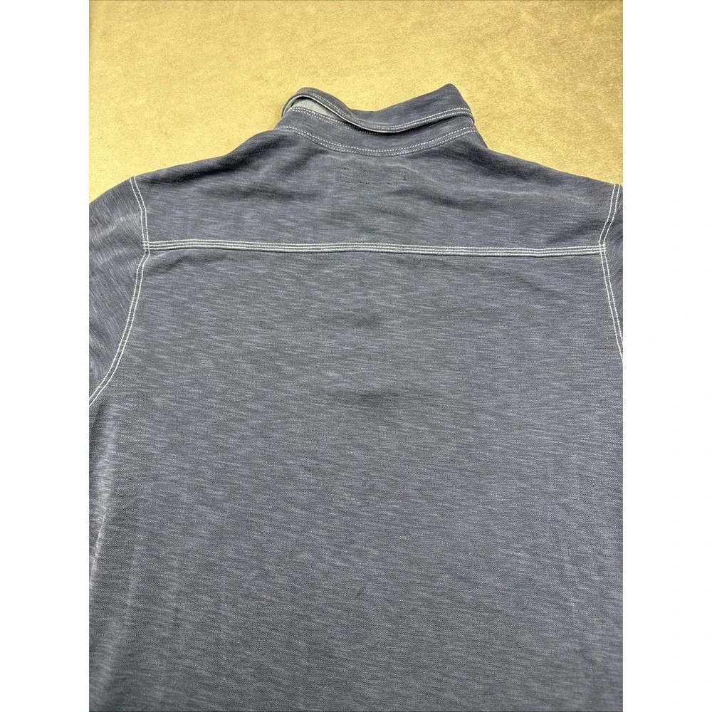 Tommy Bahama Polo Shirt Mens Med Heather Blue Performance Modal Blend - Picture 13 of 16